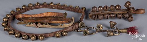 GROUP OF BELLS, 19TH C.Group of