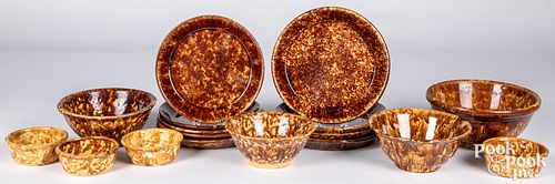 GROUP OF BENNINGTON POTTERY, 19TH