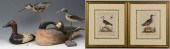 GROUP OF BIRD DECOYS AND 19TH