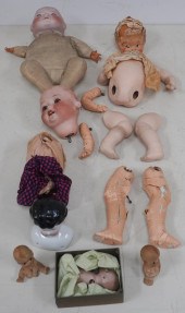 GROUP OF BISQUE, PORCELAIN COM