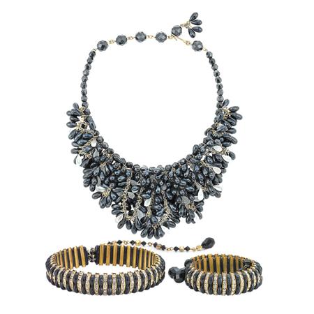 Group of Black and Crystal