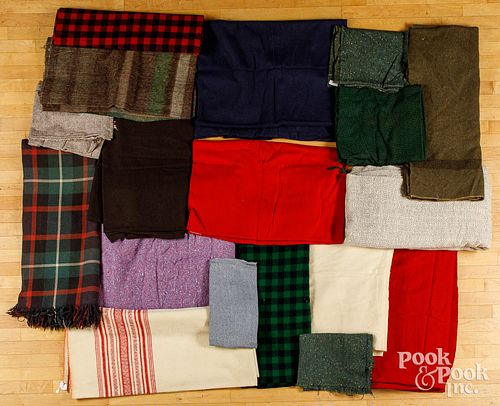 GROUP OF BLANKETS, BED COVERS,