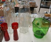 GROUP OF BLENKO GLASS CONSOLE