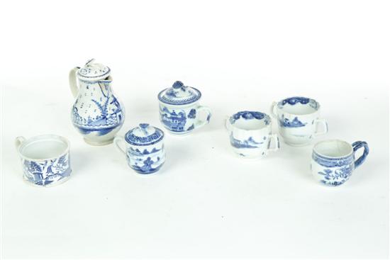 GROUP OF BLUE AND WHITE