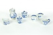 GROUP OF BLUE AND WHITE CERAMI