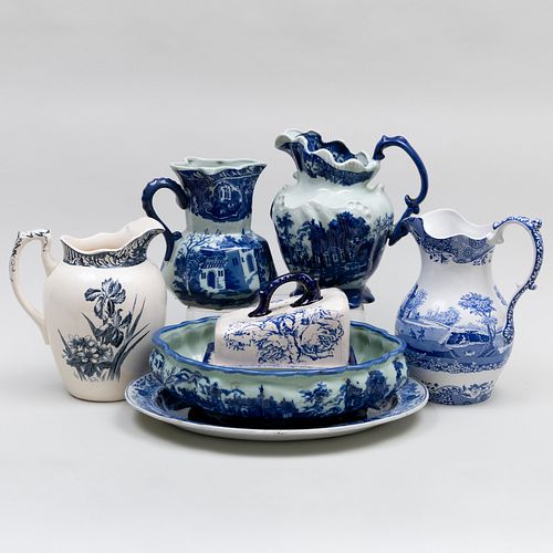 GROUP OF BLUE AND WHITE