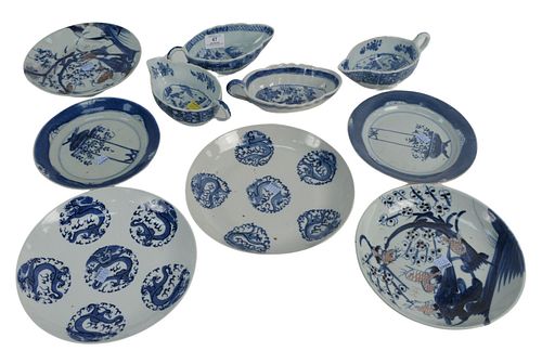 GROUP OF BLUE AND WHITE CHINESE
