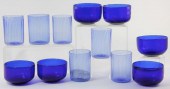Group of Blue Blown Glassinclu
