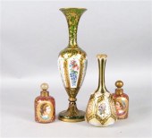 Group of Bohemian overlay glas