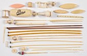 GROUP OF BONE AND CELLULOID SE