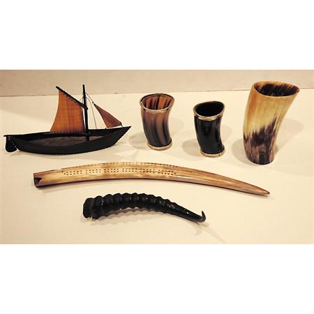 Group of Bone Articles 	 