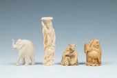 GROUP OF BONE OBJECTSA set of