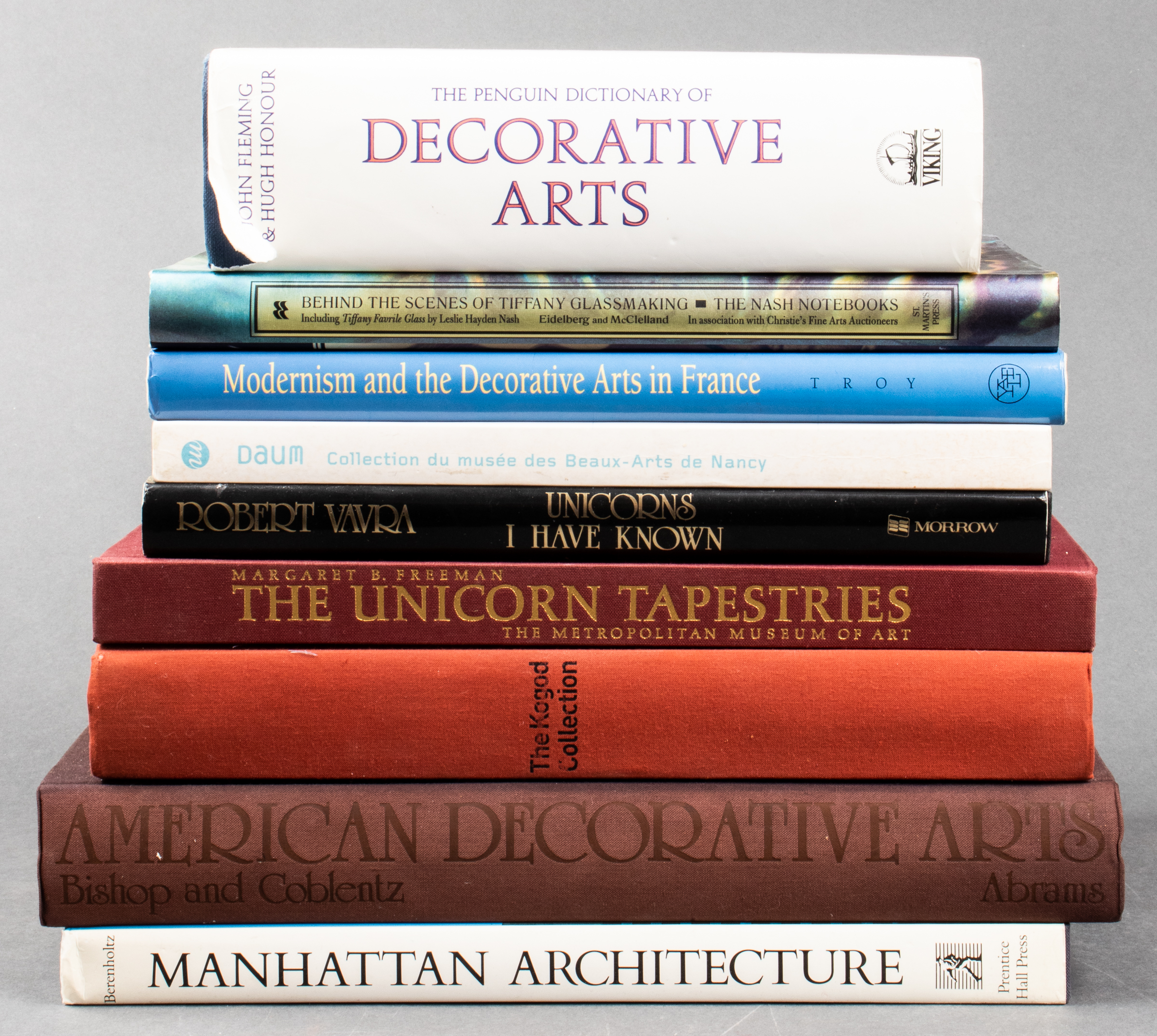 GROUP OF BOOKS DECORATIVE ARTS &