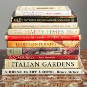 GROUP OF BOOKS ON HOUSES, GARD