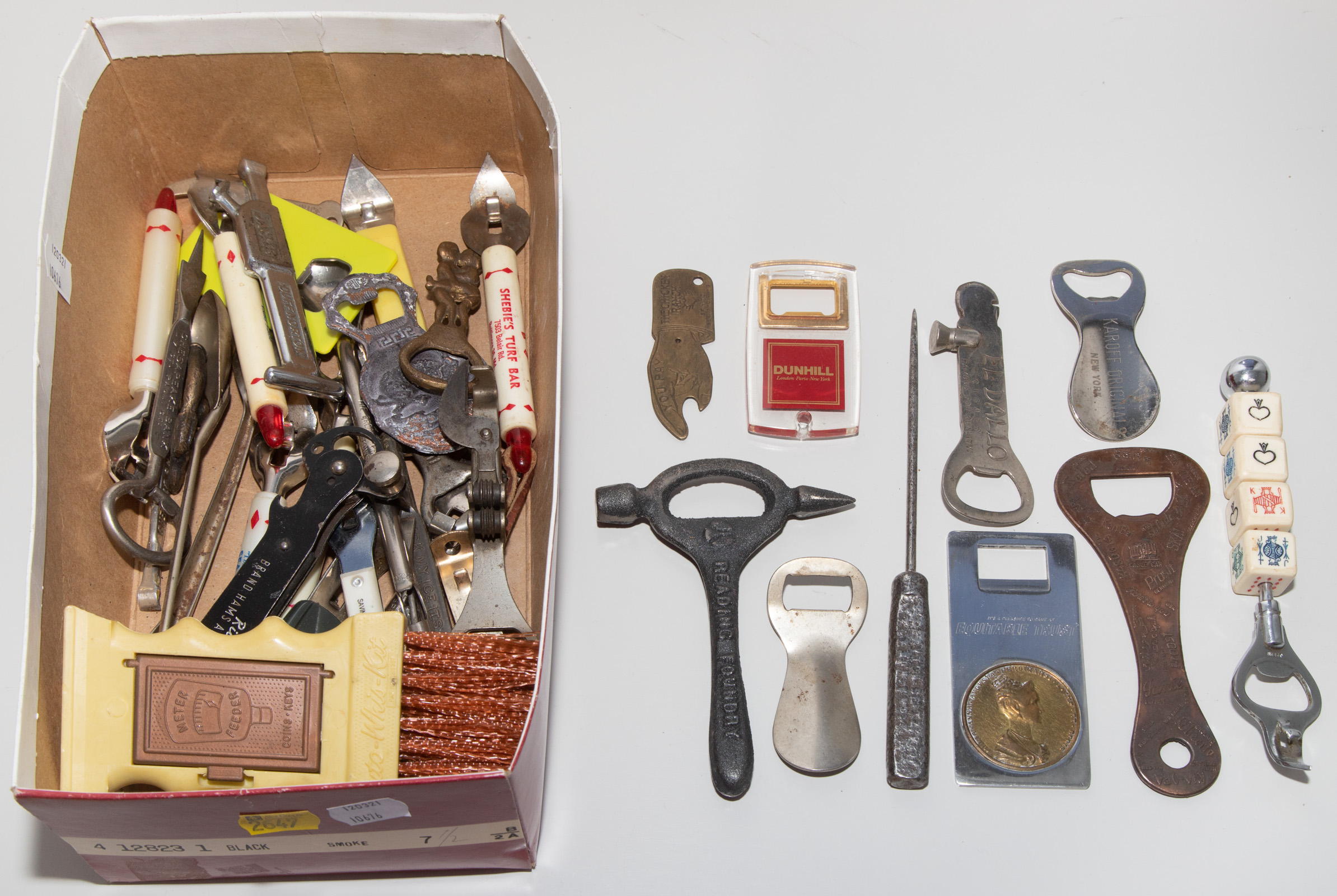 GROUP OF BOTTLE OPENERS WITH