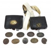GROUP OF BOX/BELT PLATES AND B