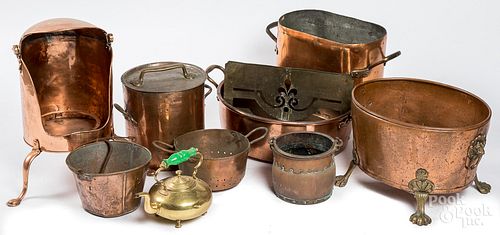 GROUP OF BRASS AND COPPER