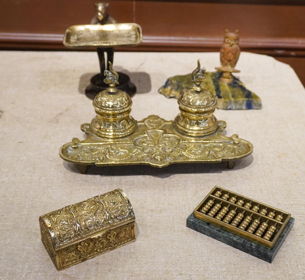 GROUP OF BRASS AND OTHER METAL