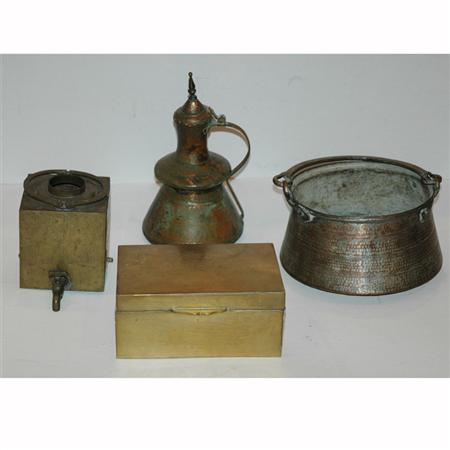 Group of Brass Articles 	 