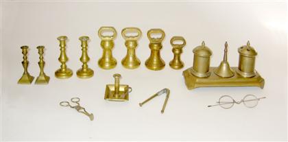 Group of brass items    england,