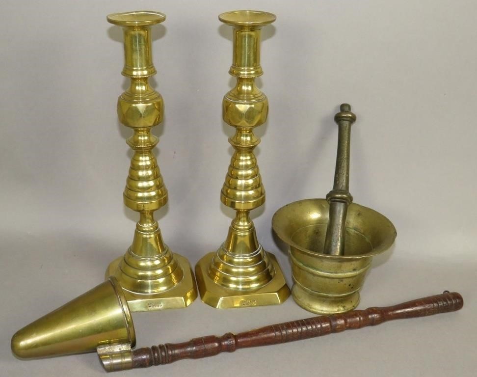 GROUP OF BRASS ITEMSca.