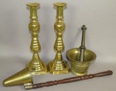 GROUP OF BRASS ITEMSca. 18th-e