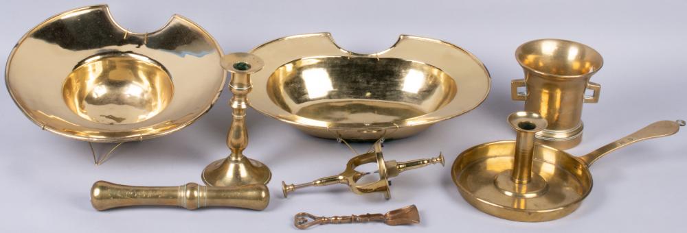 GROUP OF BRASS ITEMSGROUP OF