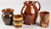 GROUP OF BREININGER POTTERY RE