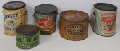 GROUP OF BUCKET-FORM PEANUT BU
