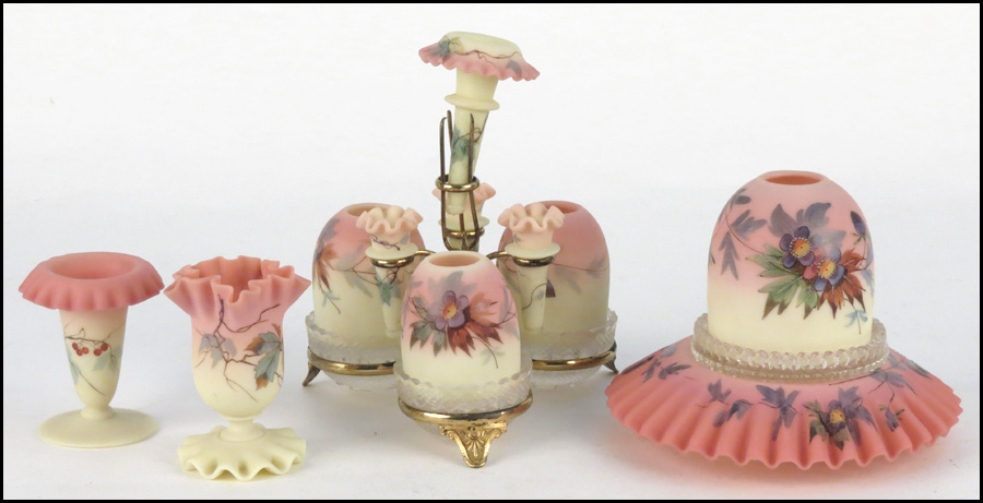 GROUP OF BURMESE GLASS. Comprised