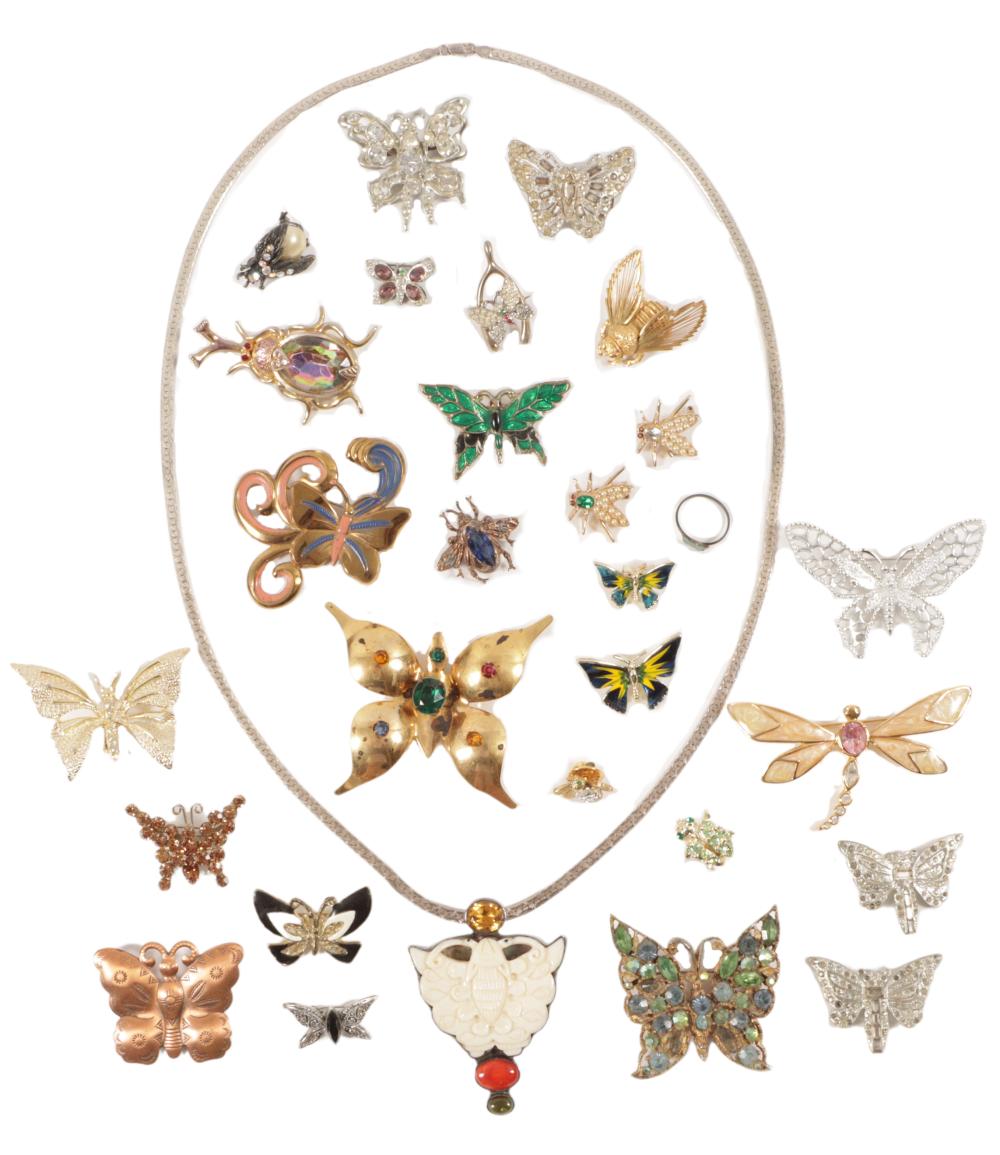 GROUP OF BUTTERFLY AND INSECT