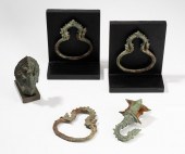 GROUP OF CAMBODIAN BRONZE ARTI