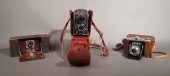 GROUP OF CAMERAS WITH LEATHER