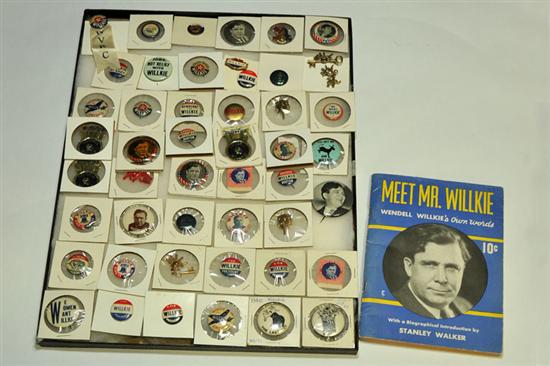 GROUP OF CAMPAIGN BUTTONS. All