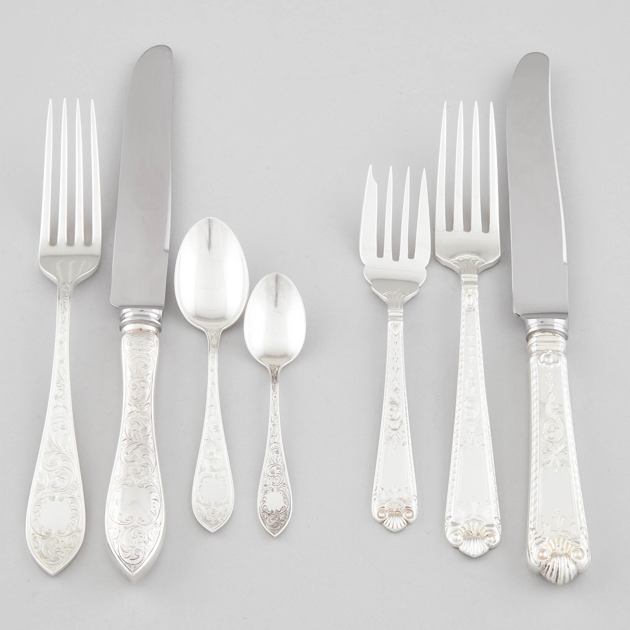 Group of Canadian Silver 'George II