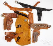 GROUP OF CAP GUN LEATHER HOLST