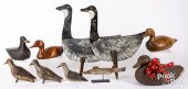 GROUP OF CARVED AND PAINTED DE
