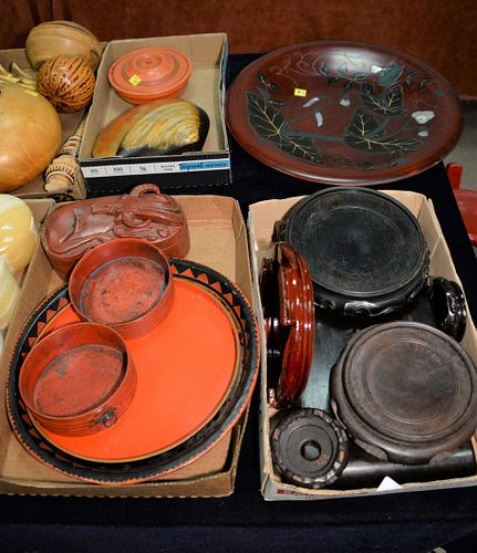 GROUP OF CARVED CHINESE STANDS