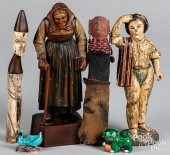 GROUP OF CARVED FIGURESGroup o