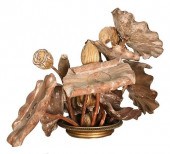 GROUP OF CARVED GILTWOOD MODEL