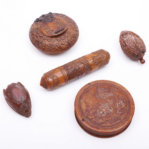 GROUP OF CARVED