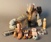 GROUP OF CARVED ZUNI, NATIVE A
