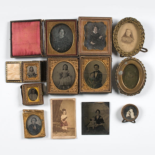 Group of Cased Images of Men