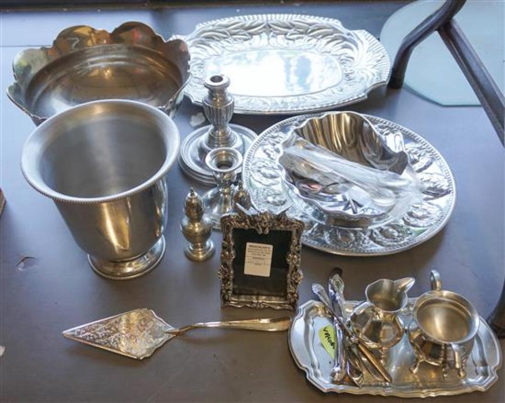 GROUP OF CAST ALUMINUM AND PEWTER