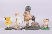 GROUP OF CAST IRON DOORSTOPS I