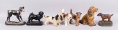 GROUP OF CAST IRON DOORSTOPS O