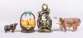 GROUP OF CAST IRON DOORSTOPS I
