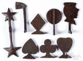 GROUP OF CAST IRON SHOOTING GA
