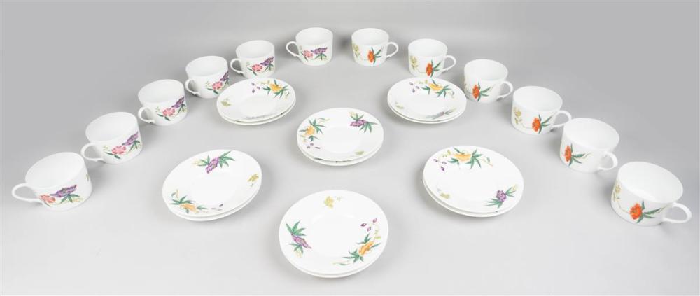 GROUP OF CERALENE LIMOGES CUPS