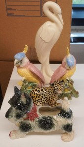 GROUP OF CERAMIC ANIMAL FIGURE